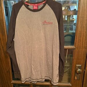 Indian‎ Motorcycle Two-Tone Long Sleeve Tee